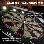 Palmer Dartboard Cabinet with LED Lights and Accessories