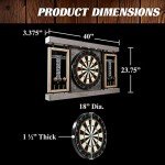 Prescott 40'' Dartboard Cabinet Set with Darts