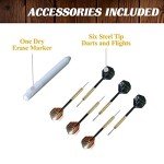 Prescott 40'' Dartboard Cabinet Set with Darts