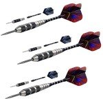 12-Pack WINSDART Steel Tip Darts Set, 22g