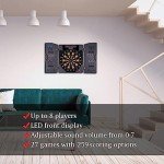 LED Digital Dart Board with Cabinet and 12 Darts
