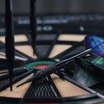 LED Digital Dart Board with Cabinet and 12 Darts