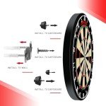 Regulation Steel Tip Dartboard Set with Darts