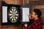 Viper Hudson Solid Wood Dartboard Cabinet with Scoreboard