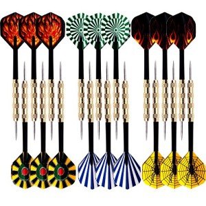 MaxMau 18-Piece Steel Tip Darts Set