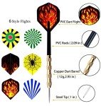 MaxMau 18-Piece Steel Tip Darts Set