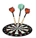 MaxMau 18-Piece Steel Tip Darts Set