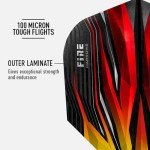 Harrows FIRE Extra Strong Dart Flights Set (5)