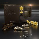 Premium Steel Tip Darts Set with Bonus Accessories