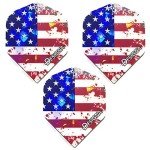 USA American Flag Holographic Dart Flights - 1 Set