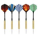 Wolftop 15-Pack 18g Steel Tip Darts Set