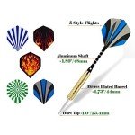 Wolftop 15-Pack 18g Steel Tip Darts Set