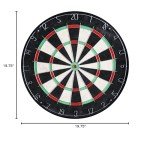 Hathaway Winchester Driftwood Dartboard and Cabinet Set