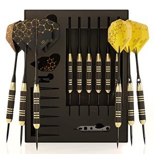 Premium Steel Tip Darts Set with Accessories