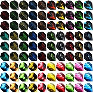 90Pcs Durable Dart Flights with Protectors