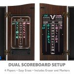 Viper Vault Deluxe Dartboard Cabinet with Scoreboard