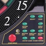 LED Electronic Dart Board with Cabinet and Darts Set