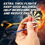 90Pcs Durable Dart Flights with Protectors