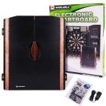 LED Electronic Dart Board with Cabinet and Darts Set
