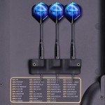 LED Electronic Dart Board with Cabinet and Darts Set