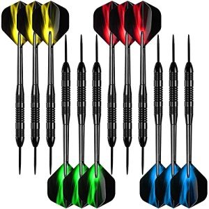 12 Pcs Accmor Steel Tip Darts Set 24G
