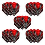Harrows SUPERGRIP Ultra Flights - Set of 5 Red