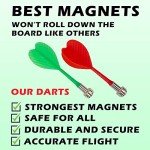Magnetic Dart Board Set with 12 Safe Darts