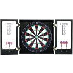 Winchester Steel Tip Dartboard Cabinet - Black Finish