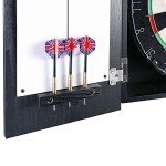 Winchester Steel Tip Dartboard Cabinet - Black Finish
