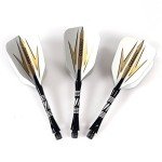 CUESOUL 26g Steel Tip Darts with Black Barrels