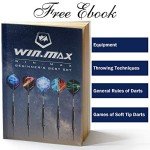 WIN.MAX 12-Piece Soft Tip Darts Set with Extras