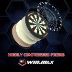 WIN.MAX Bristle Dartboard Set with 12 Darts