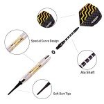 Turnart Professional Soft Tip Darts Set - 9 Pcs