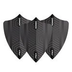Red Dragon Hardcore Black Freestyle Dart Flights - 3 Sets