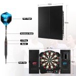 LED Electronic Dartboard with 40 Games & Darts
