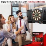 LED Electronic Dartboard with 40 Games & Darts