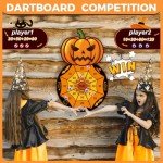 Halloween Pumpkin Dart Board Game with Sticky Balls