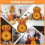 Halloween Pumpkin Dart Board Game with Sticky Balls