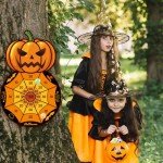 Halloween Pumpkin Dart Board Game with Sticky Balls