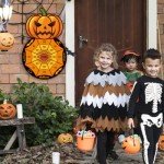 Halloween Pumpkin Dart Board Game with Sticky Balls