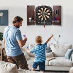 VEVOR Dart Board Cabinet Set with Electronic Scoring