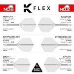 TARGET K-Flex Integrated Dart Flights and Shafts - 3 Pack