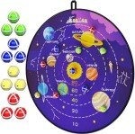 Large Kids Dart Board with 12 Sticky Balls