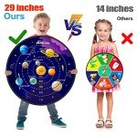Large Kids Dart Board with 12 Sticky Balls