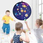 Large Kids Dart Board with 12 Sticky Balls
