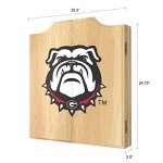 University of Georgia Bulldog Dart Board Cabinet Set