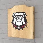 University of Georgia Bulldog Dart Board Cabinet Set