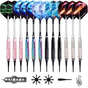 WIN.MAX Soft Tip Darts Set - 12 Pcs Plus Extras