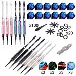 WIN.MAX Soft Tip Darts Set - 12 Pcs Plus Extras