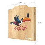Guinness Dart Board Cabinet Set with 6 Darts